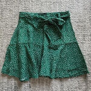 Lulu's Green and White Skort